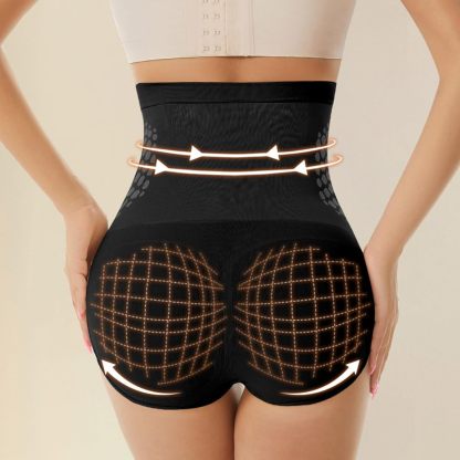 Womens Tummy Control Shapewear Thermogenic Fat Burning Sculpting Shorts High Waisted Seamless Shaping Underwear