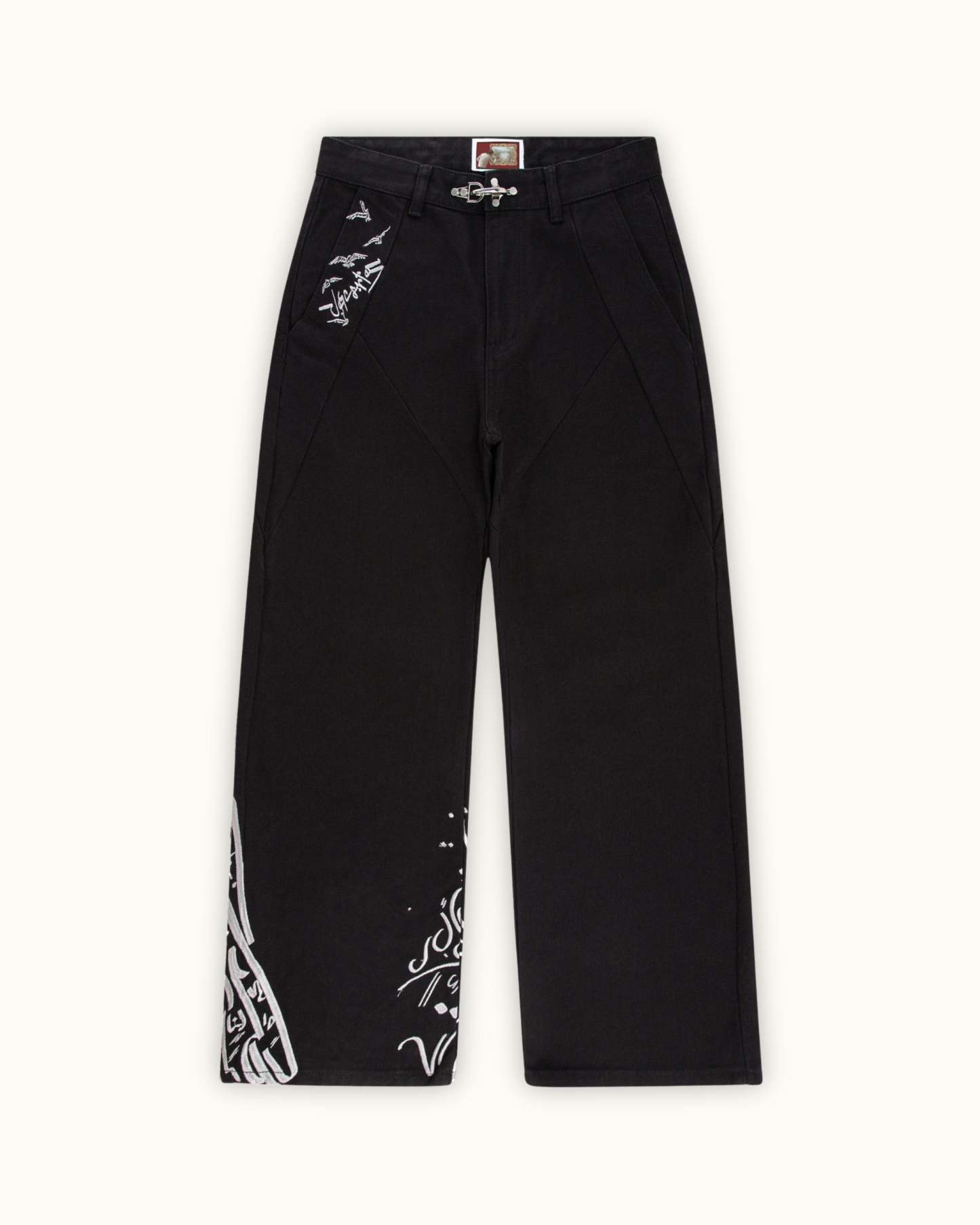 Black Crescent Pants