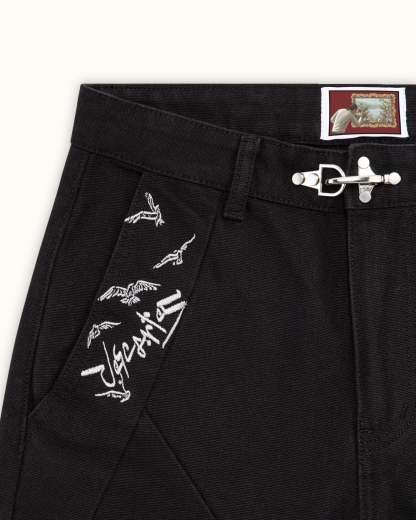 Black Crescent Pants