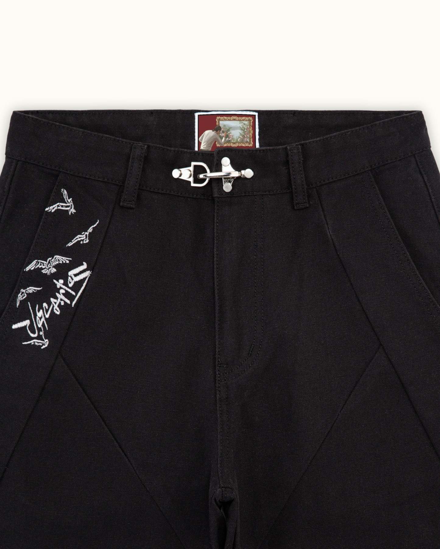 Black Crescent Pants