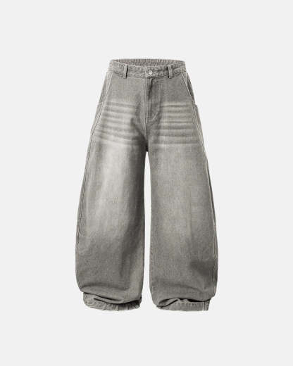 INFLATION Washed Barrel Baggy Jeans