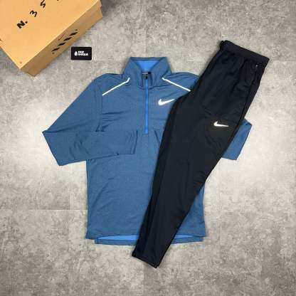 Nike Element 3.0 1/4 Zip Obsidian & Black Phenom Pants Set