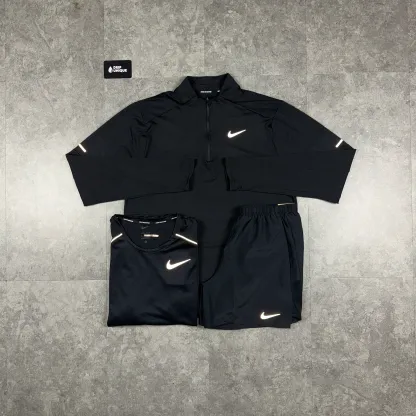 Nike Element 1/4 Zip Black Bundle