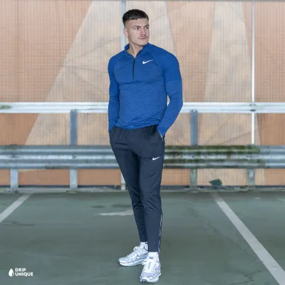 Nike Element 1/4 Zip Royal Blue & Black Phenom Pants Set