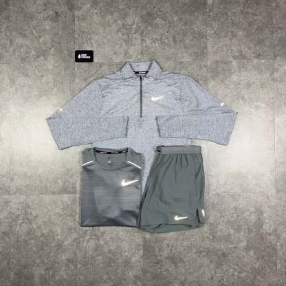 Nike Element 1/4 Zip Grey Bundle