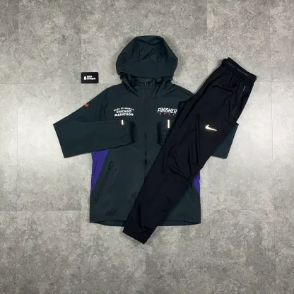 Nike UV Windrunner Jacket Chicago Finisher Purple & Black Nike Phenom Pants Set