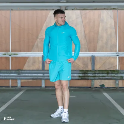 Nike Repel Miler Windrunner Jacket Dusty Cactus & Dusty Cactus Challenger Shorts Set