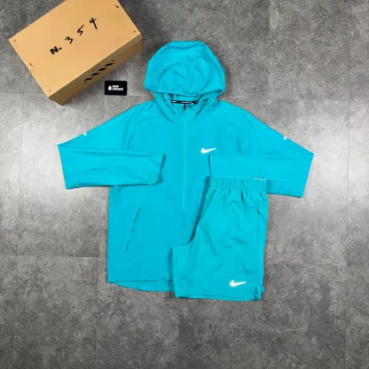 Nike Repel Miler Windrunner Jacket Dusty Cactus & Dusty Cactus Challenger Shorts Set
