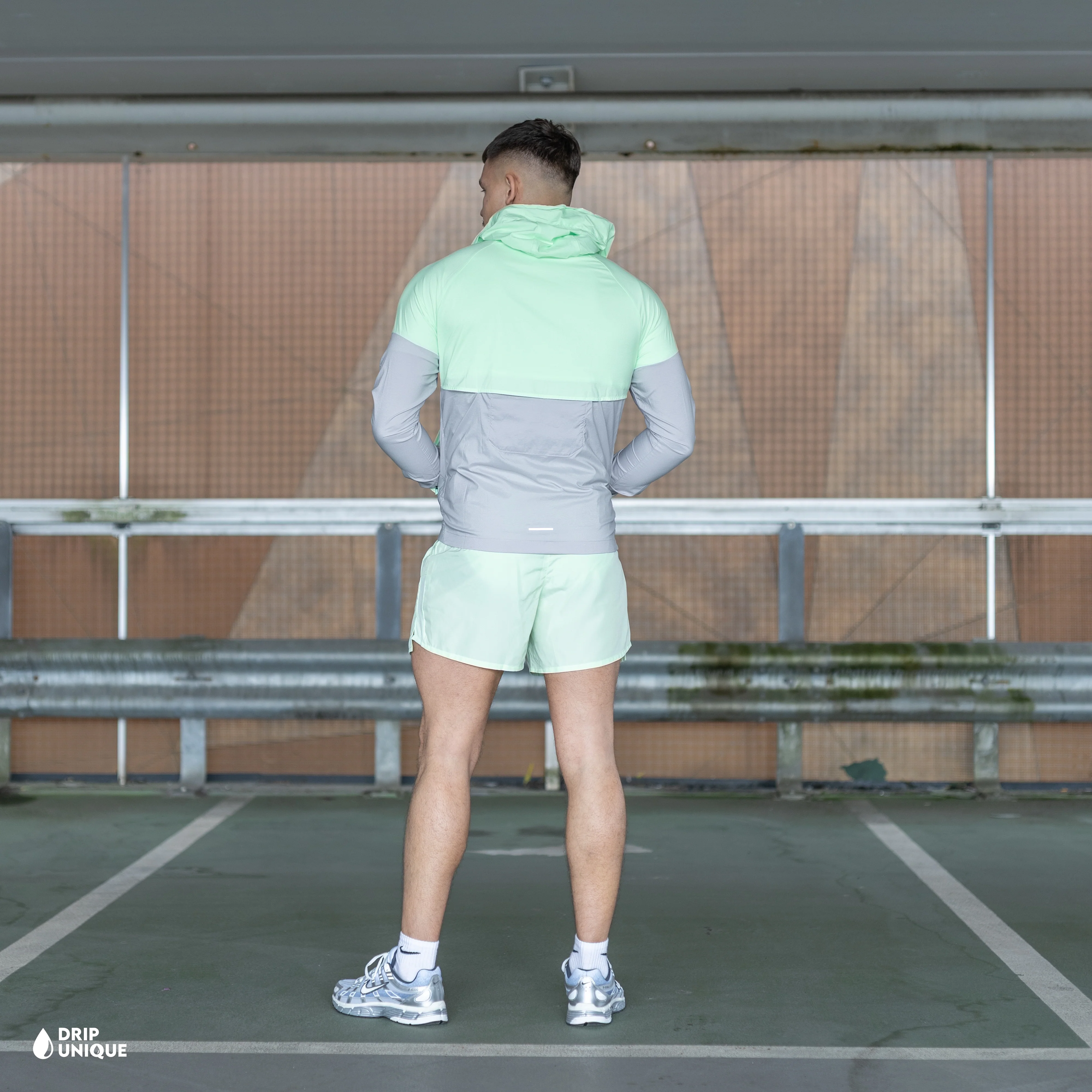 Nike UV Windrunner Jacket Vapour Green & Vapour Green Challenger Shorts Set