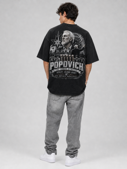 Men's Vintage Washed Basketball Legacy Graphic Tee