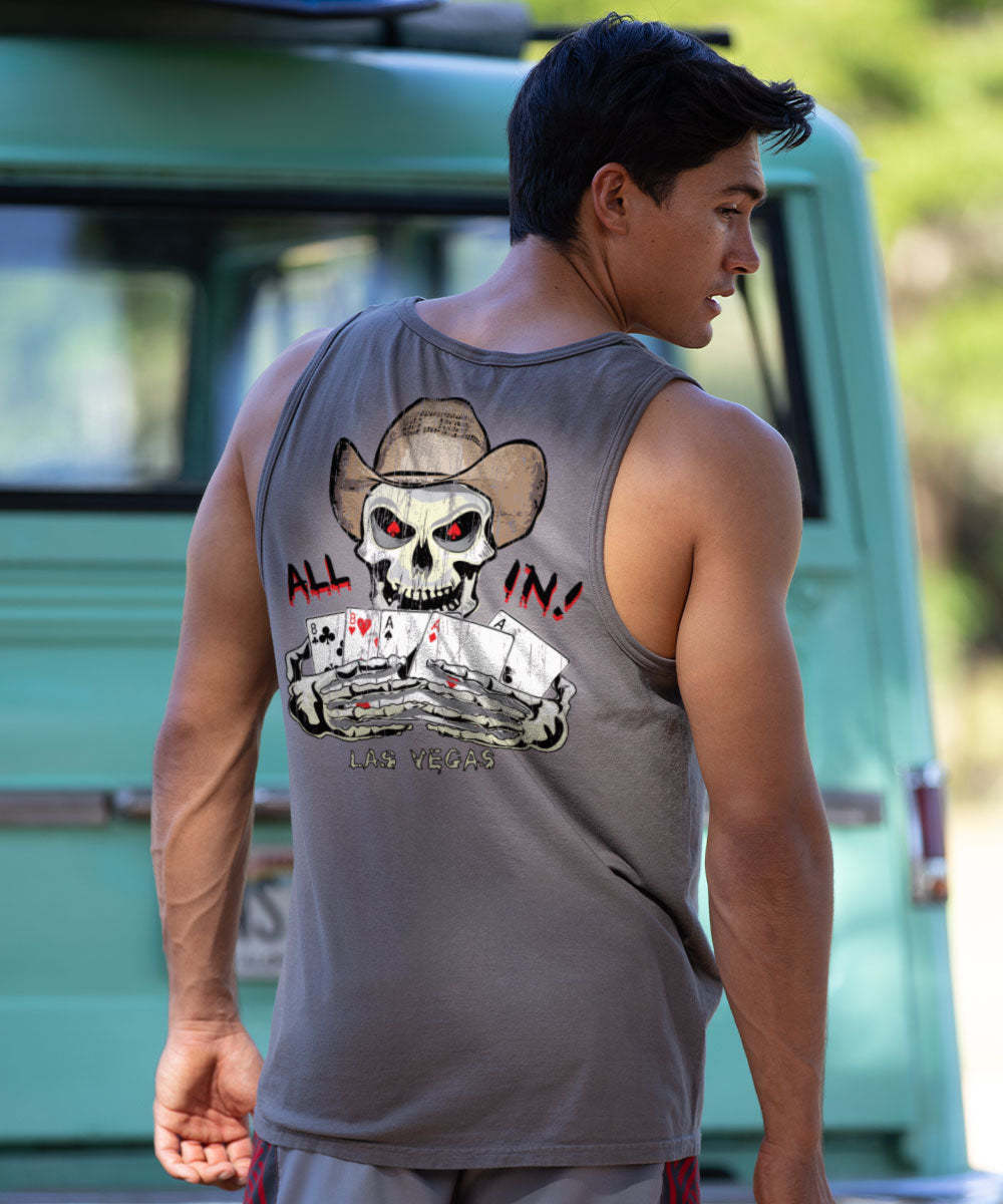 Dead Mans Hand - Crater Dyed® Sleeveless Tank Top