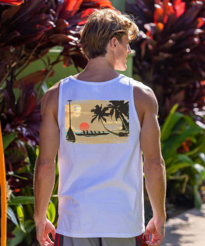 A Hui Hou - White Sleeveless Tank Top