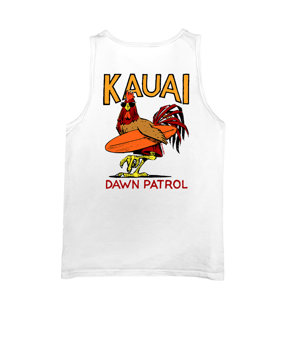 Poultry Patrol - White Sleeveless Tank Top