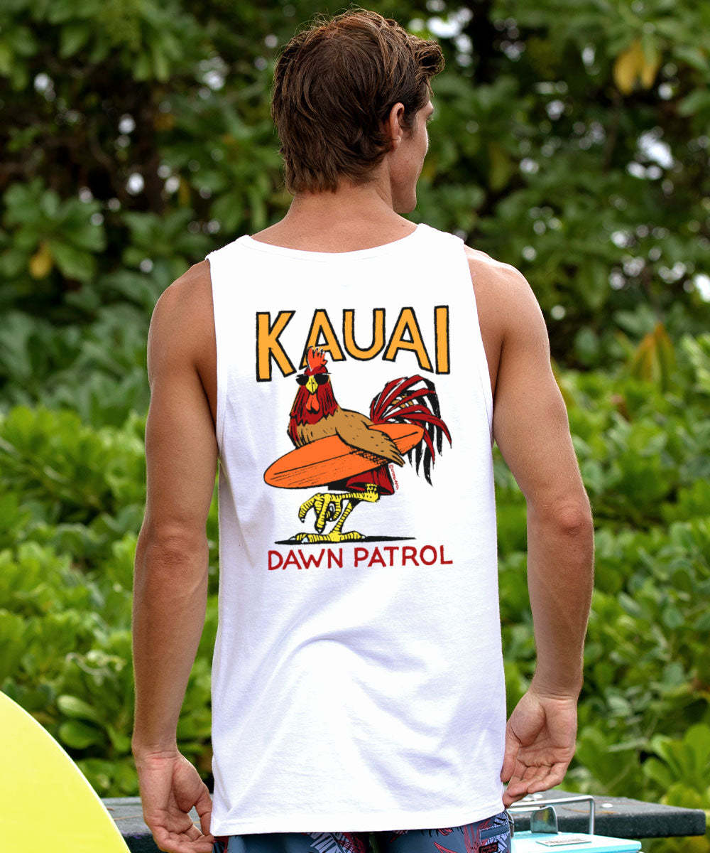Poultry Patrol - White Sleeveless Tank Top