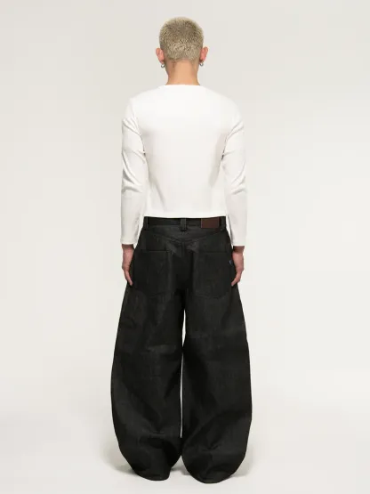JAPANESE SELVEDGE  CURVED-LEGS JEANS