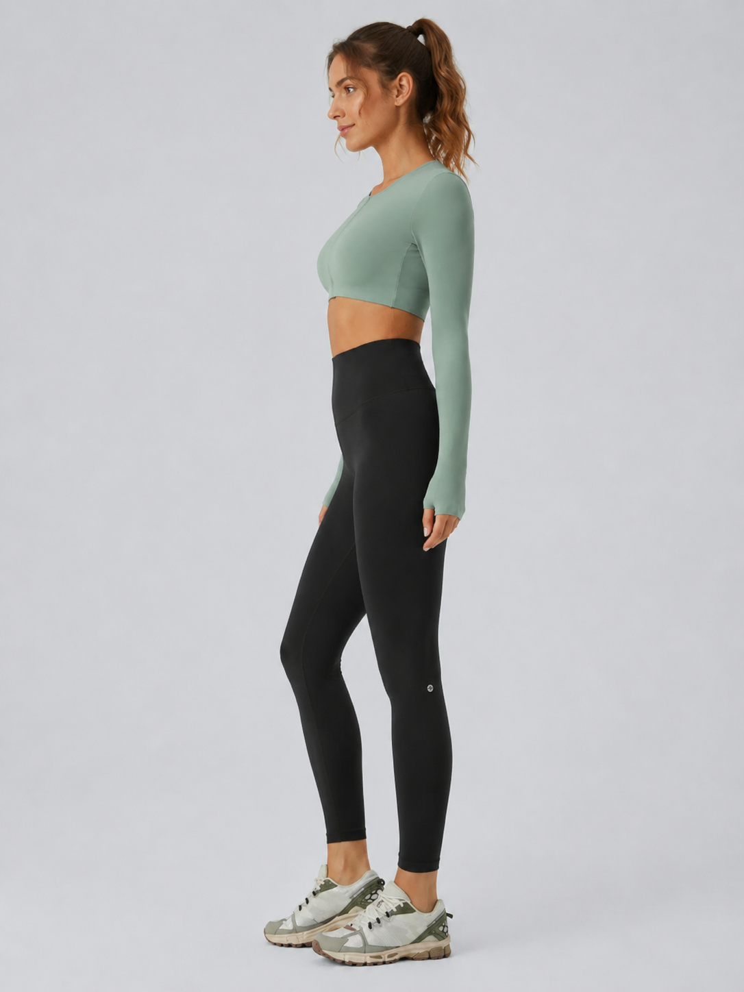 Luno Wear Mid Rise Seamless Butt Lifting Yoga Leggings