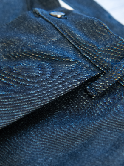 15OZ PLEATED BAGGY JEANS