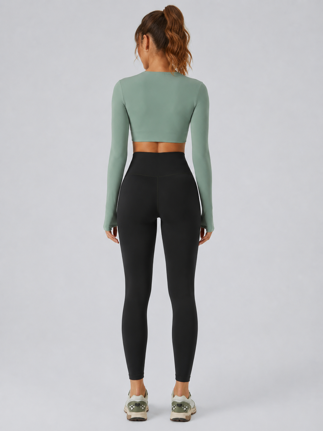 Luno Wear Mid Rise Seamless Butt Lifting Yoga Leggings