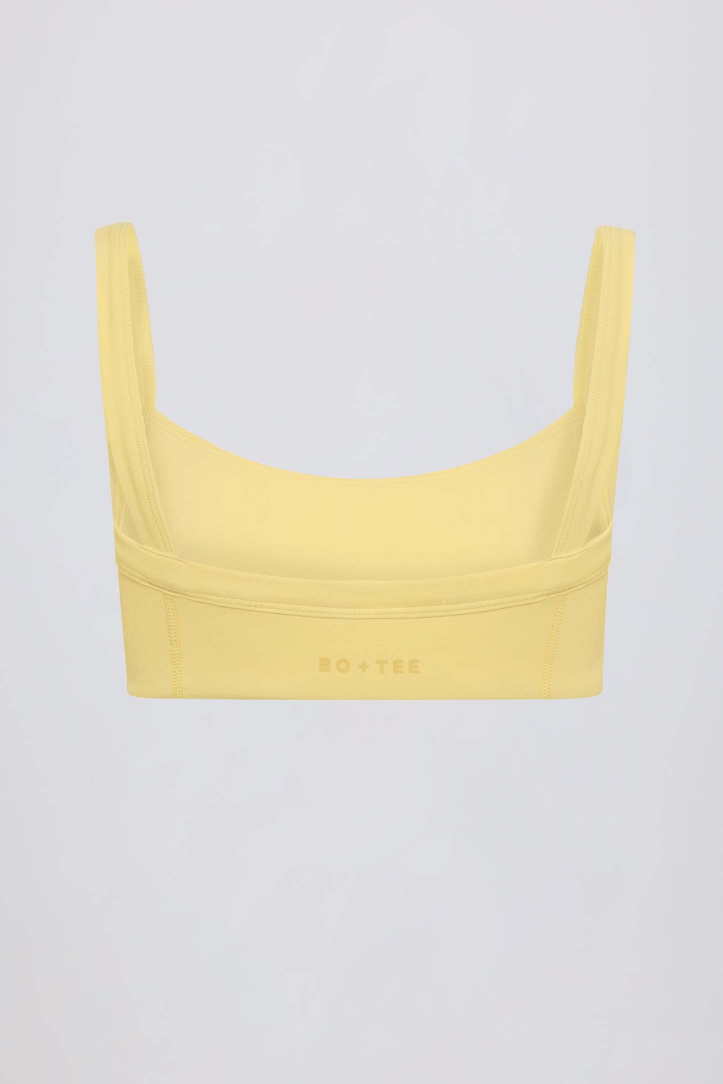 Soft Active Seam-Detail Sports Bra in Lemon