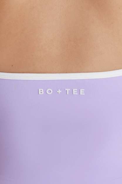 Soft Active V-Neck Halterneck Top in Lilac