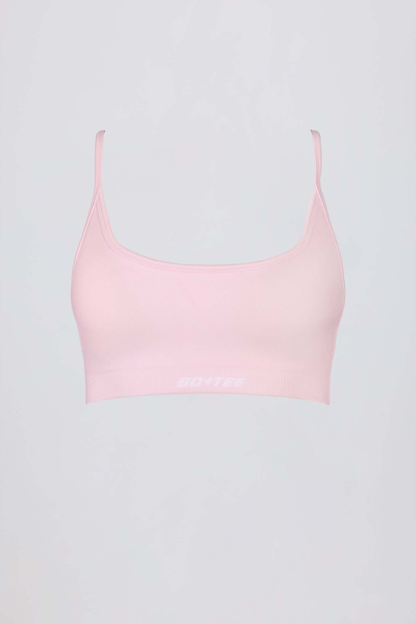 Super Sculpt Seamless Backless Sports Bra in Powder Pink