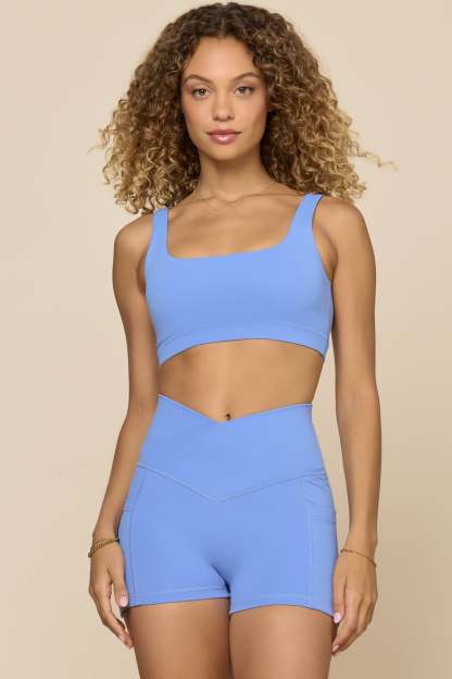Crisscross Hourglass® Booty Short - Nordic Blue