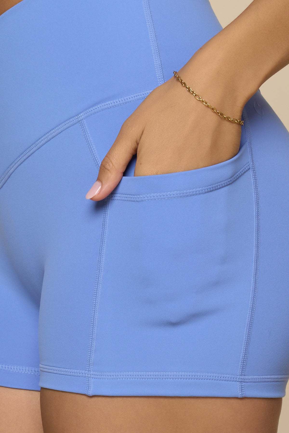 Crisscross Hourglass® Booty Short - Nordic Blue