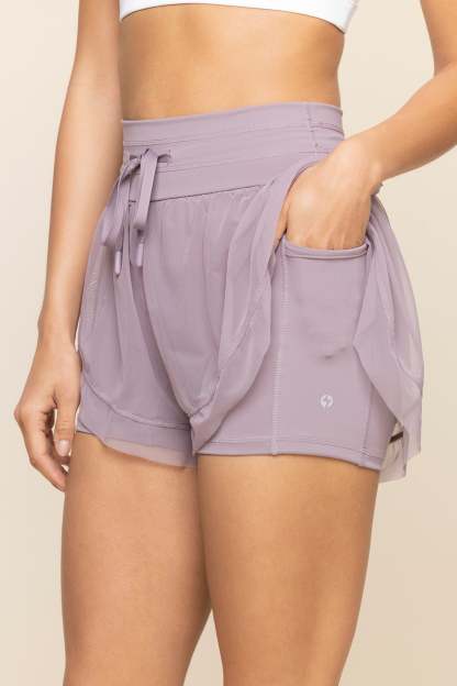 Cadence Short - Dusty Lilac