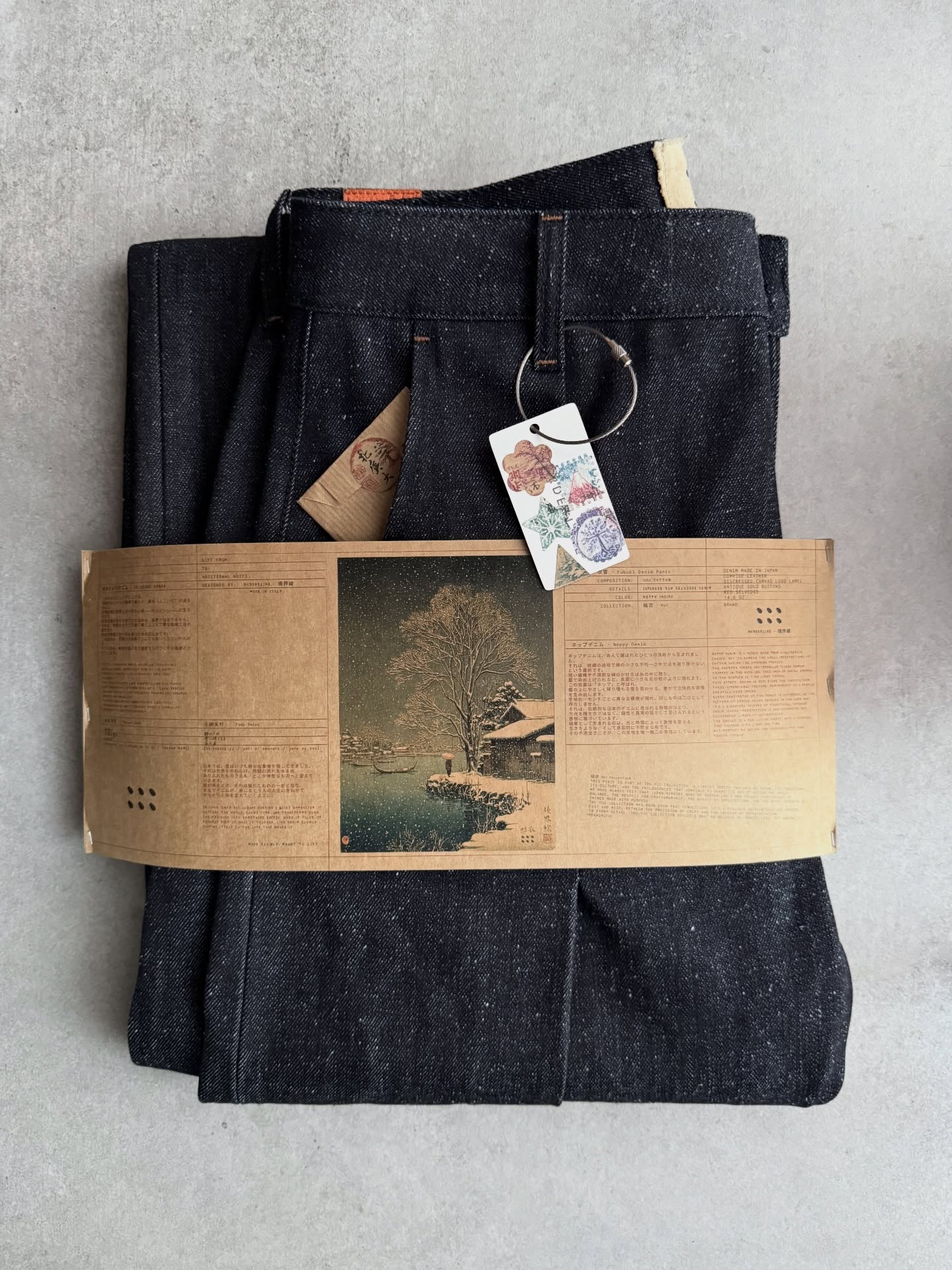 JAPANESE SNOW NEPPY INDIGO DENIM