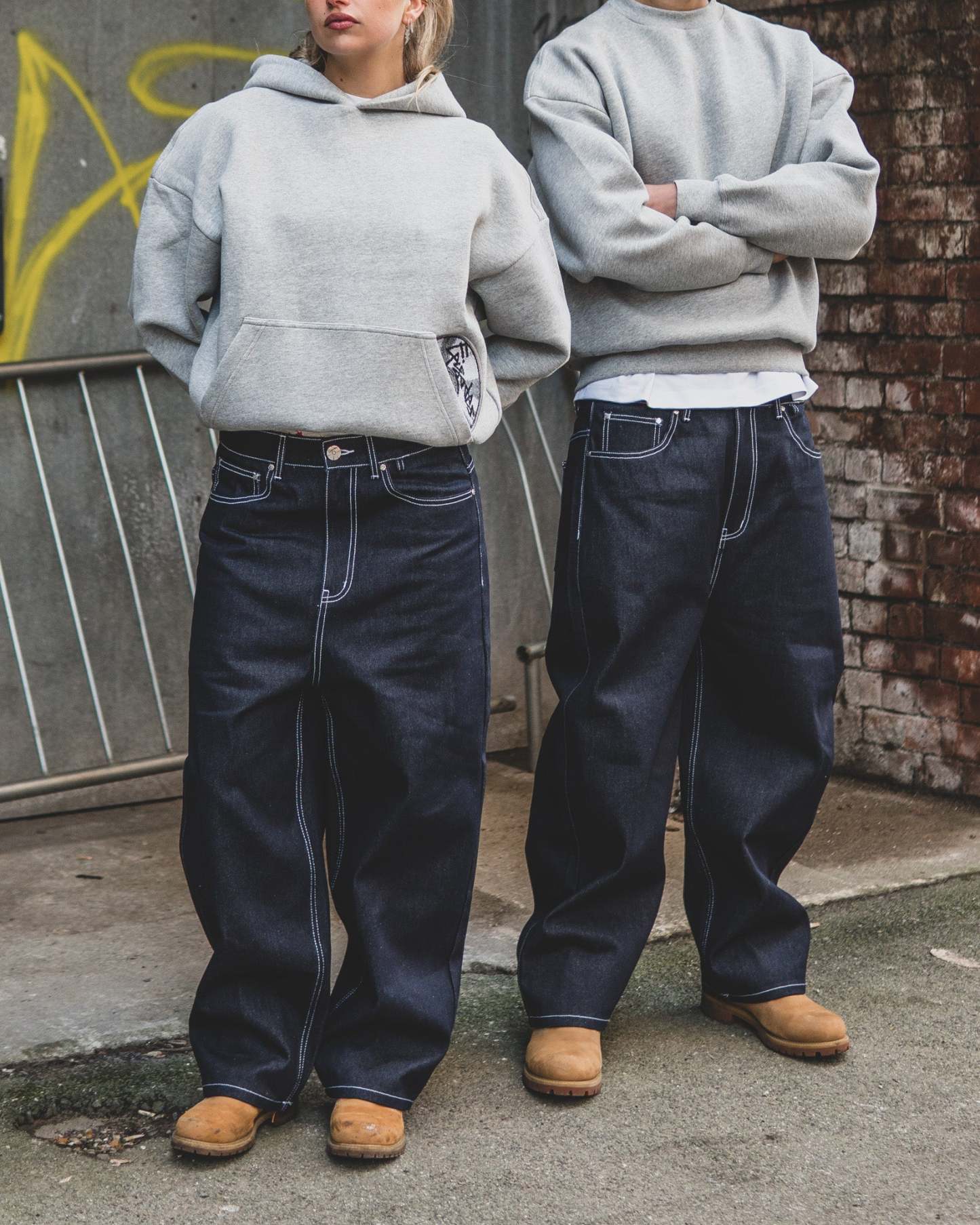 DISC RAW DENIM JEANS