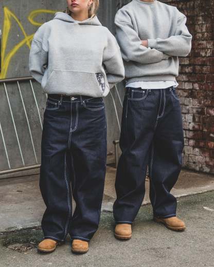 DISC RAW DENIM JEANS