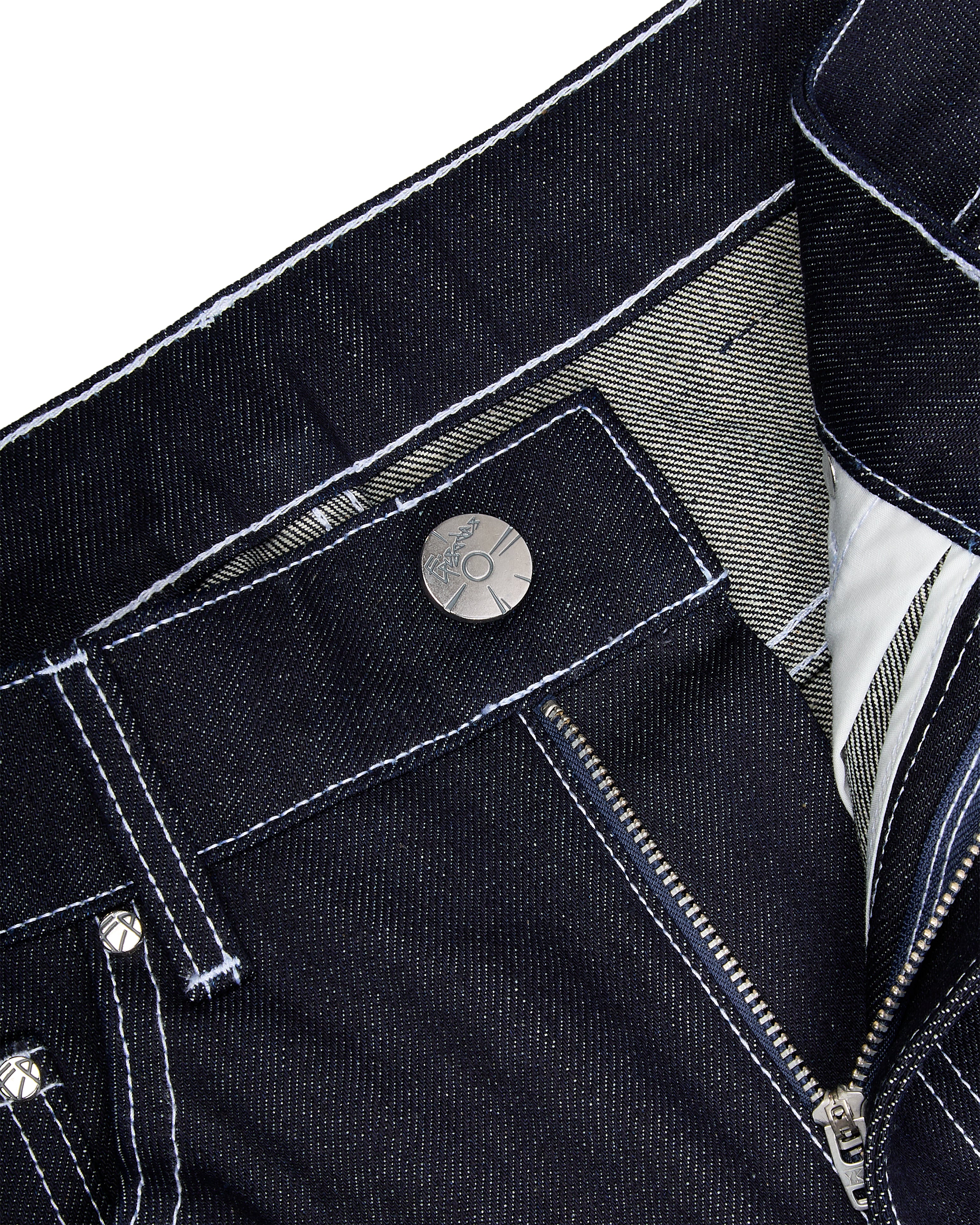 DISC RAW DENIM JEANS