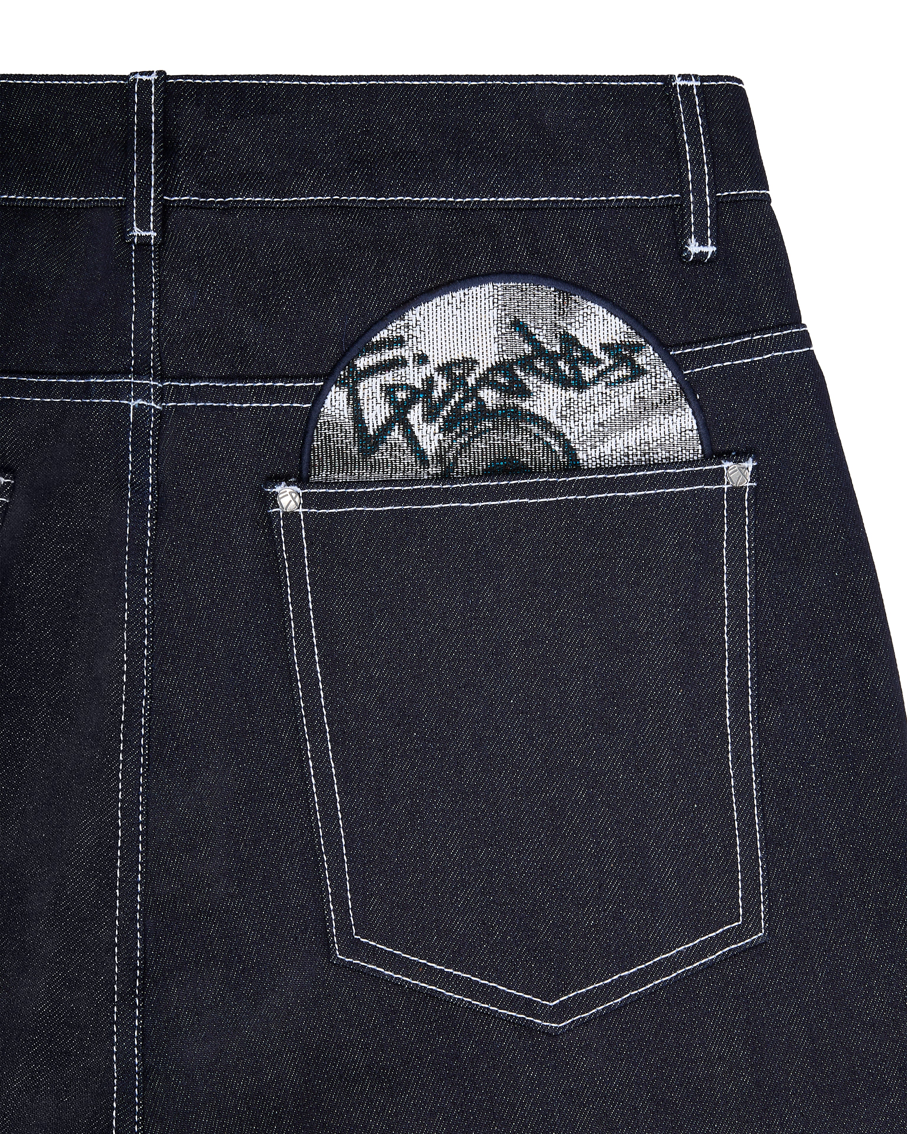 DISC RAW DENIM JEANS