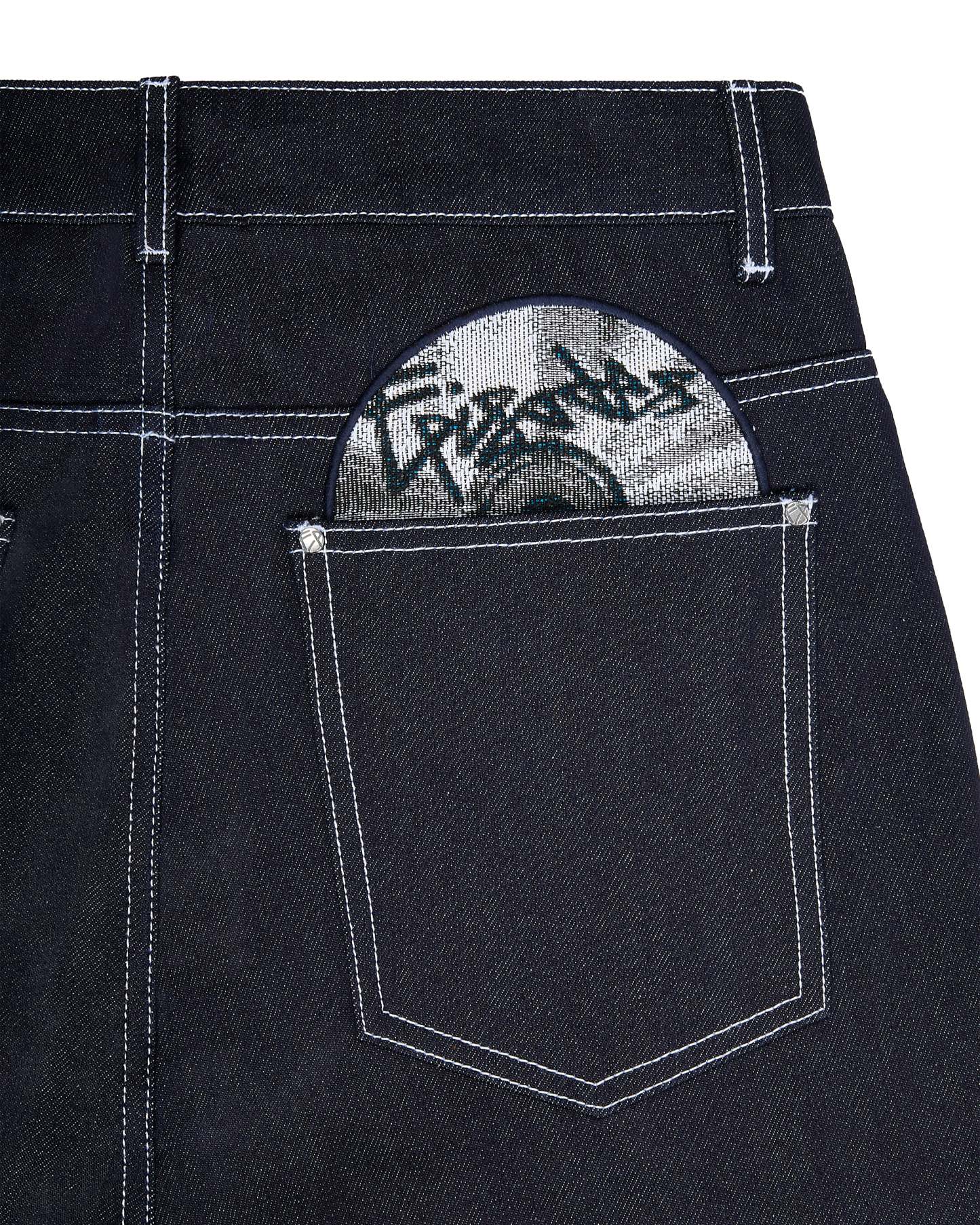 DISC RAW DENIM JEANS