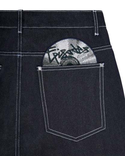 DISC RAW DENIM JEANS