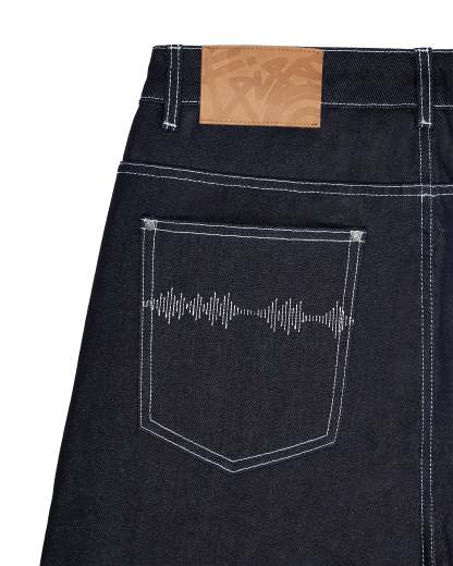 DISC RAW DENIM JEANS
