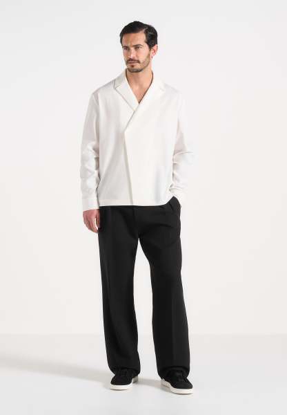 Alban - Double Breasted Shirt - White