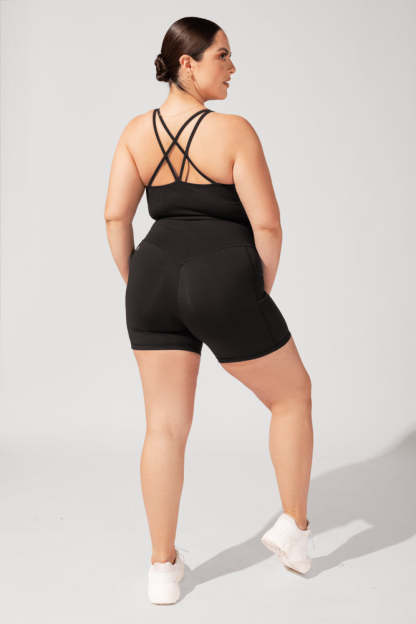 Crisscross Hourglass® Booty Short - Black