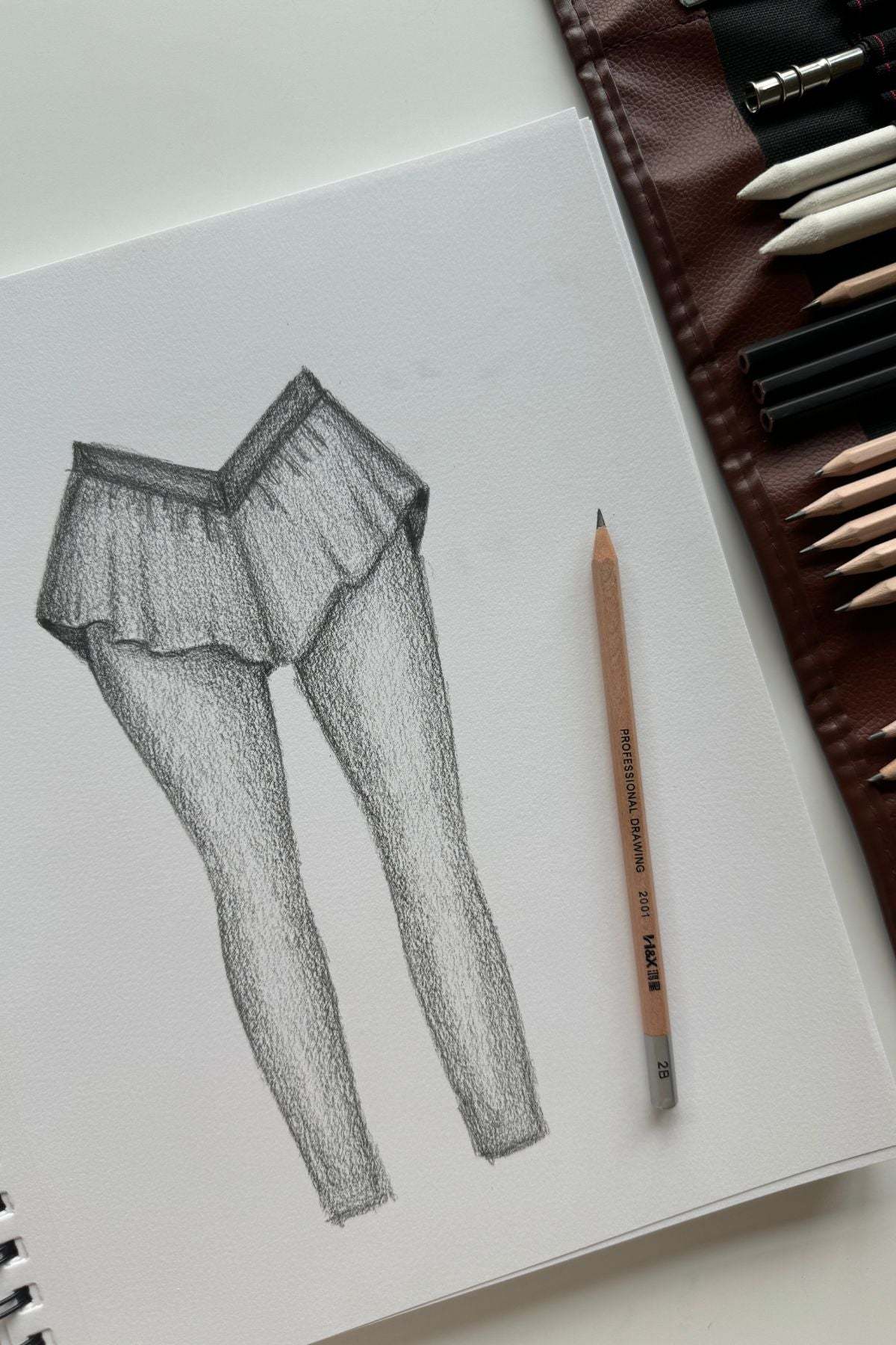 On the Run Ruffle Tights - Black