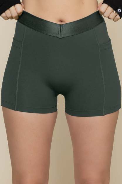 Contour Booty Short - Deep Forest