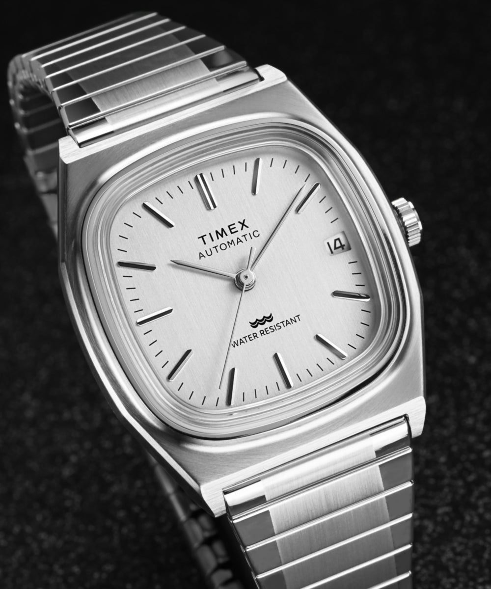 Automatic 1983 E Line Reissue 34mm Stainless Steel Expansion Band Watch