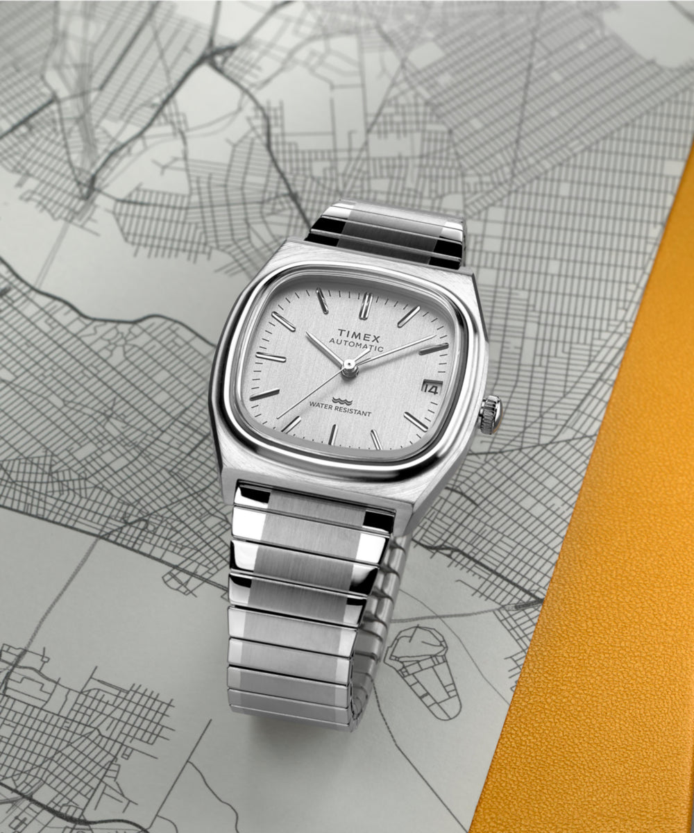 Automatic 1983 E Line Reissue 34mm Stainless Steel Expansion Band Watch