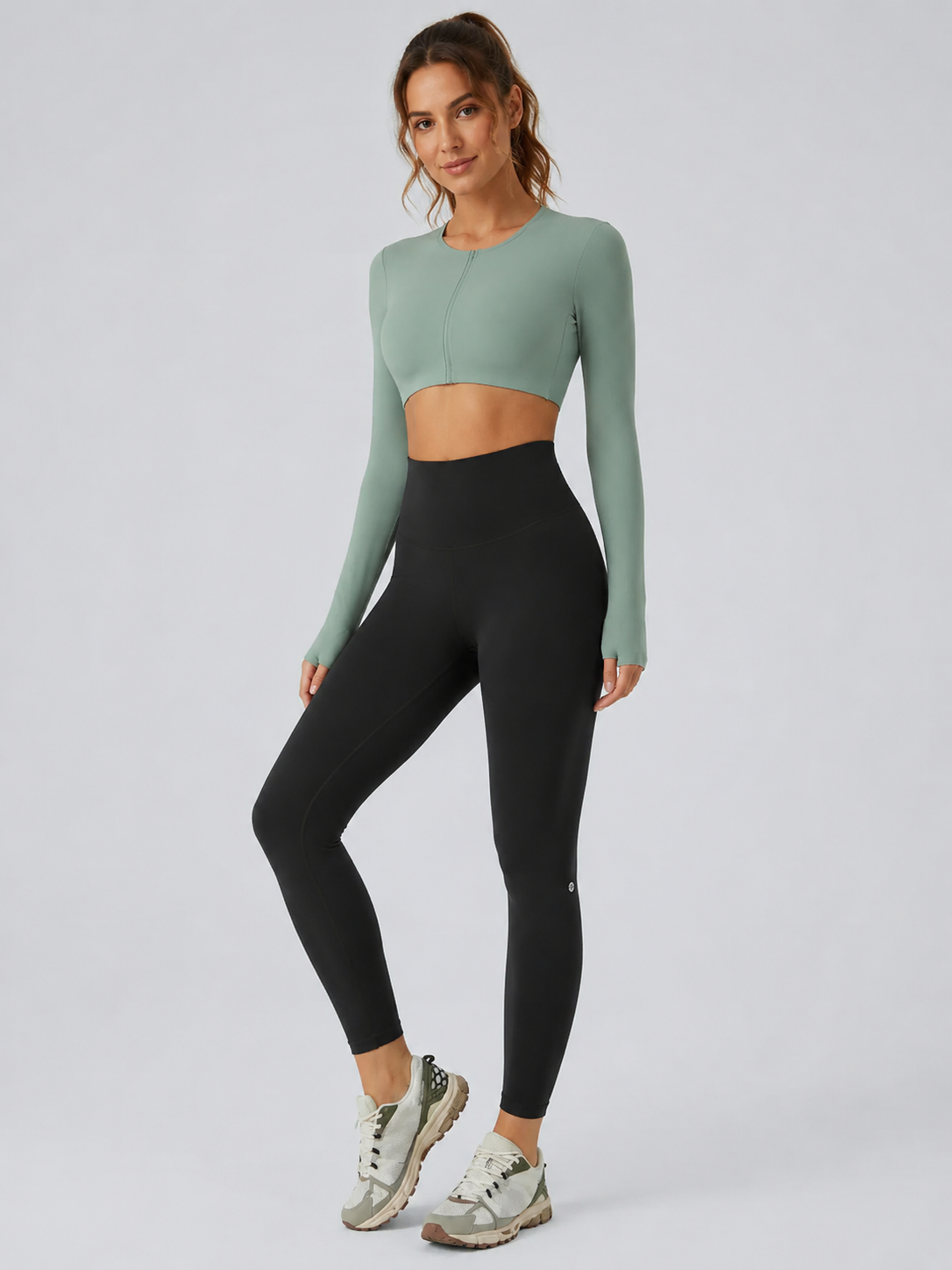 Luno Wear Mid Rise Seamless Butt Lifting Yoga Leggings