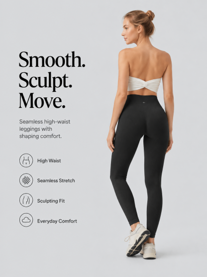 Luno Wear High Waist 7/8 Seamless Yoga Leggings
