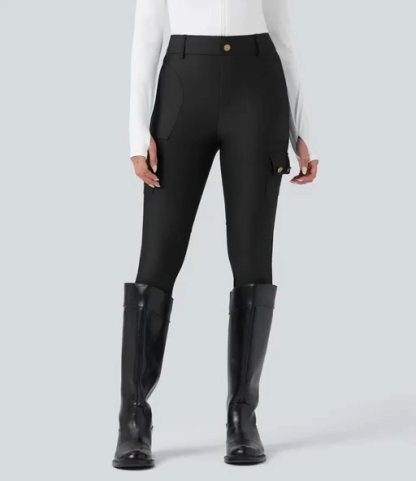 Luno Wear High Waist Sheen 7/8 Leggings with Pockets