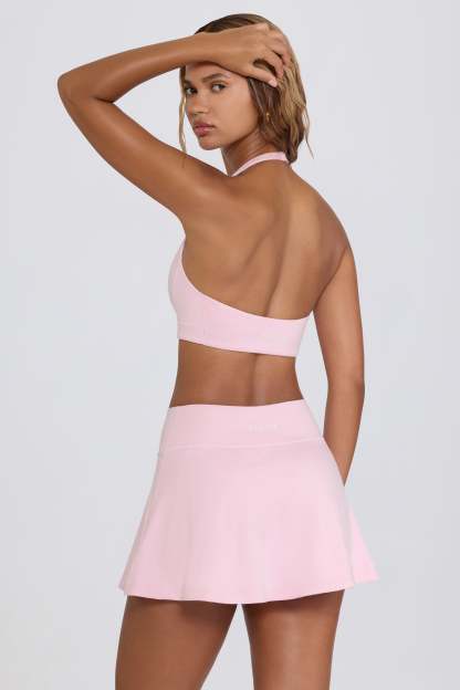 Brushed Jersey Crossover Mini Skort in Bloom
