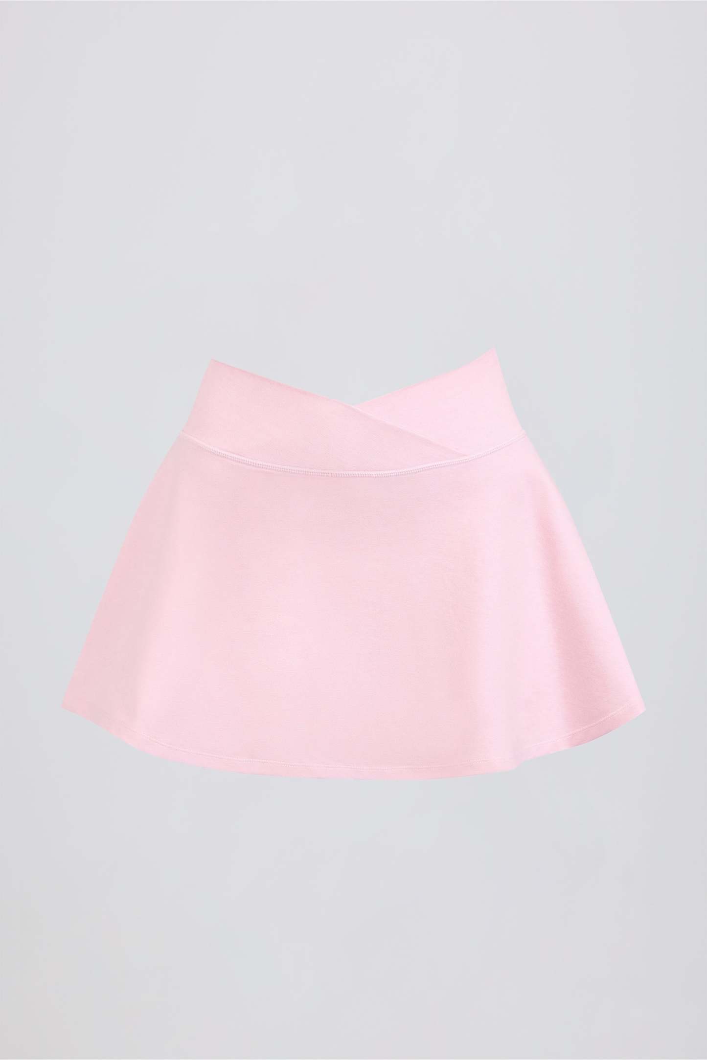 Brushed Jersey Crossover Mini Skort in Bloom