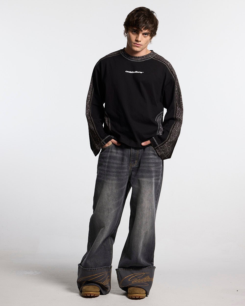 FOLDED V3 PANTS DARK GREY DENIM