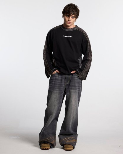 FOLDED V3 PANTS DARK GREY DENIM