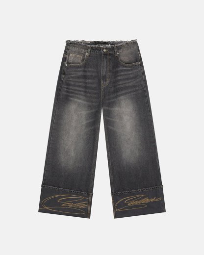 FOLDED V3 PANTS DARK GREY DENIM